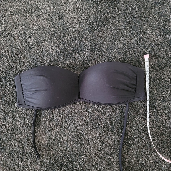 NWOT Aerie XS adjustable black swim strapless bandeau - Picture 4 of 8